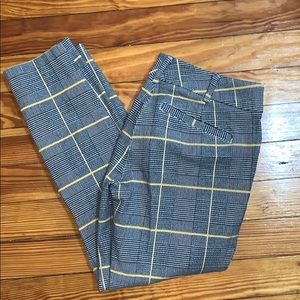 Plaid Dress Ankle Pants